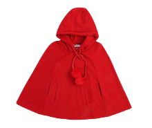 شنل دخترانه کلاهدار popees