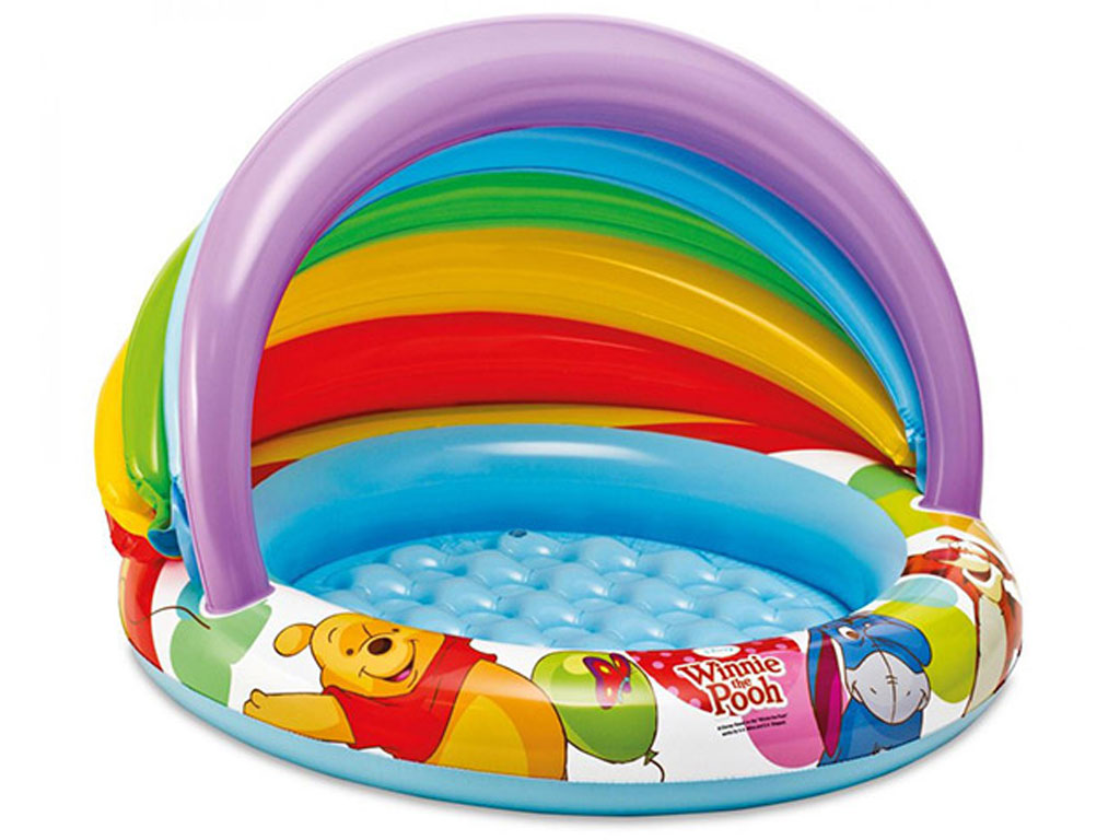 استخر بادی سایه بان دار کودک پو اینتکس intex