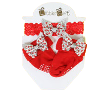 ست جوراب و تل با طرح هندوانه little gift