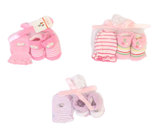 ست دستکش و جوراب نوزادی