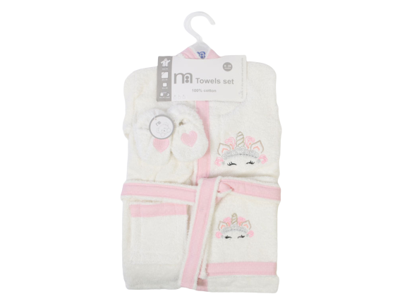 ست حوله 5 تکه نوزادی دخترانه اسب تک شاخ مادرکر mothercare