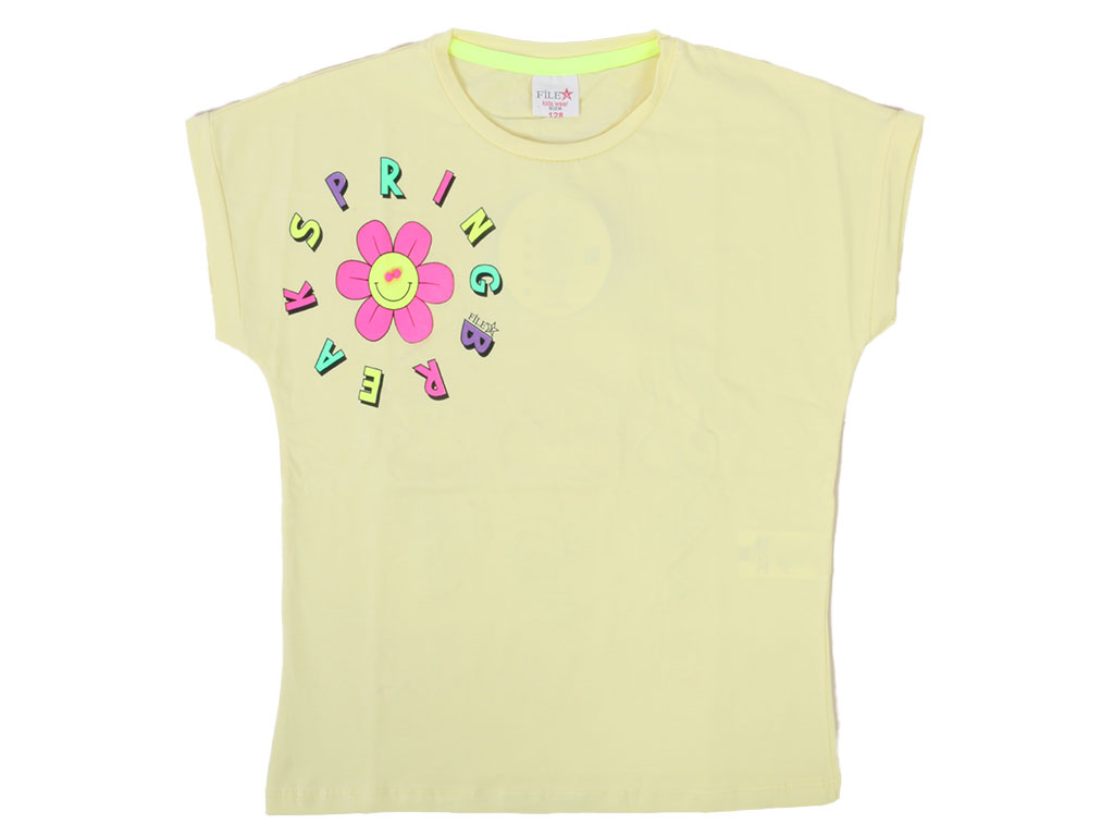 تیشرت کراپ دخترانه filex