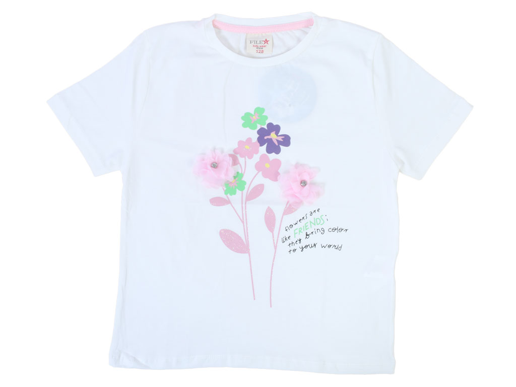 تیشرت کراپ دخترانه filex