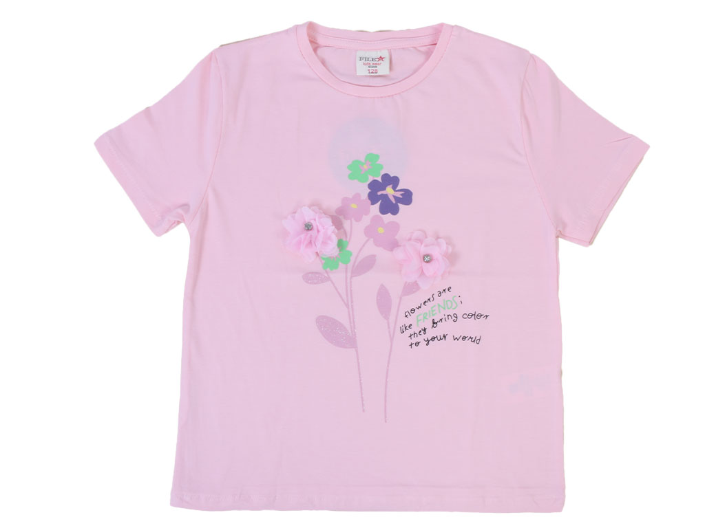 تیشرت کراپ  دخترانه filex