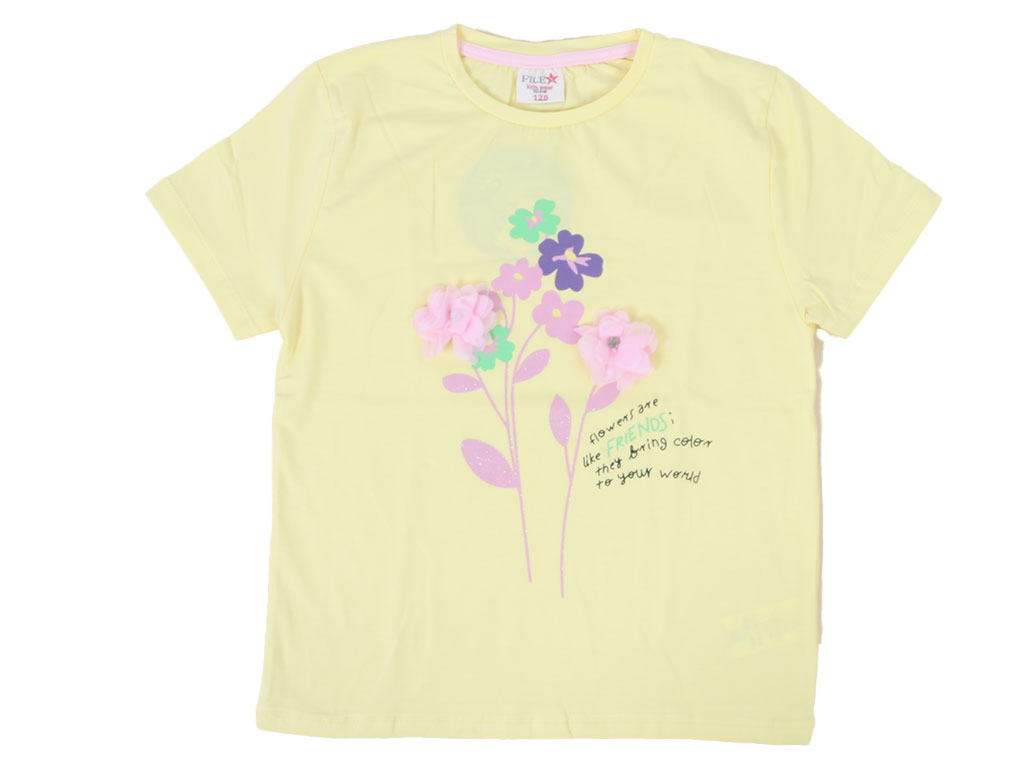 تیشرت کراپ دخترانه filex