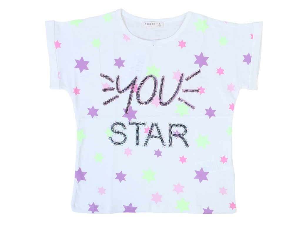 تیشرت کراپ دخترانه بریز breeze