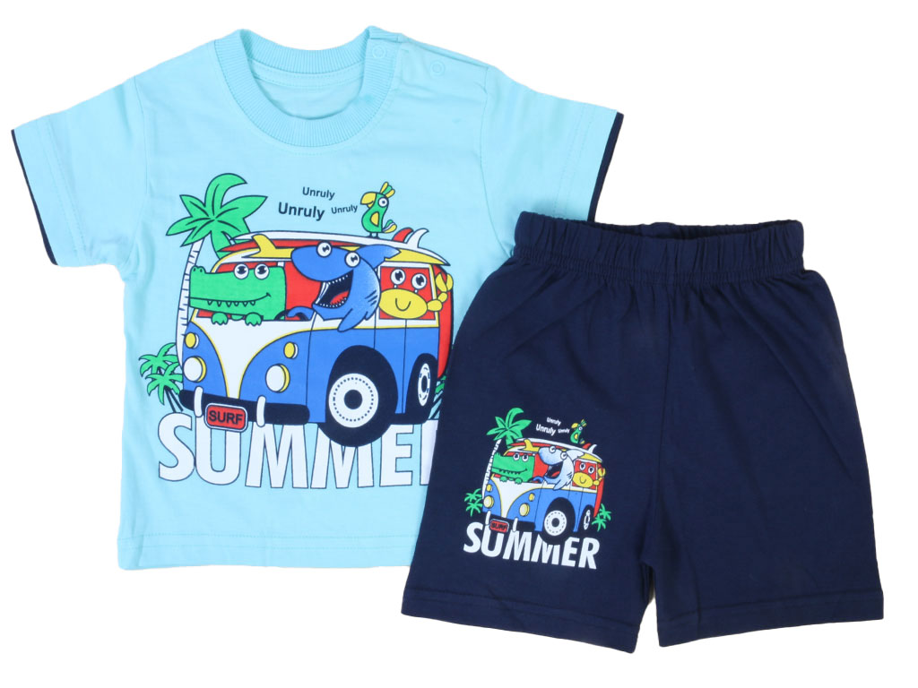 تیشرت و شلوارک راحتی پسرانه unruly serka