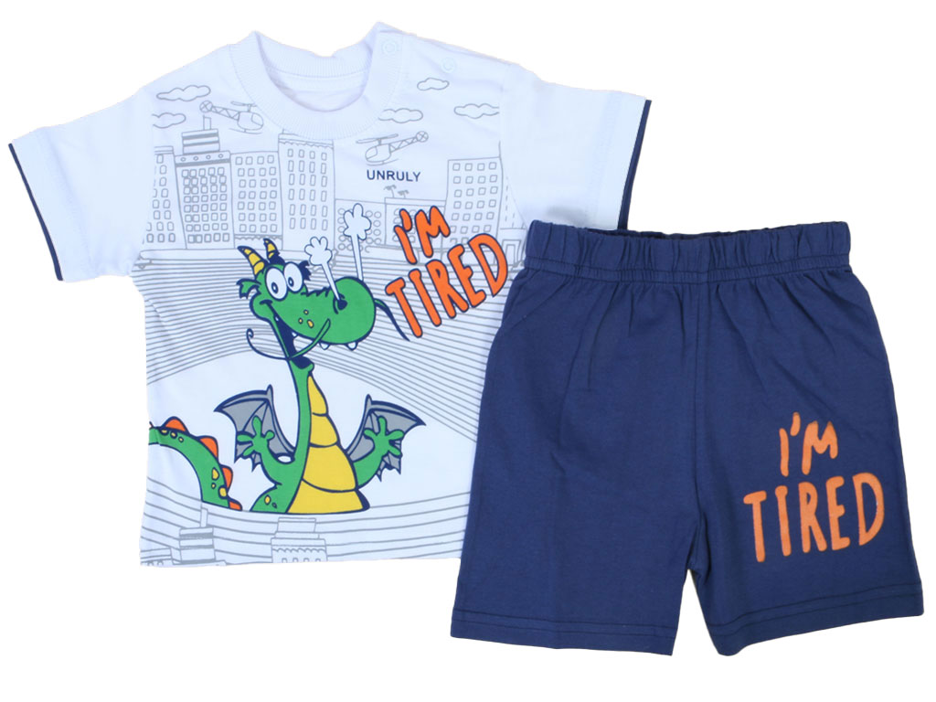 تیشرت و شلوارک راحتی پسرانه unruly serka