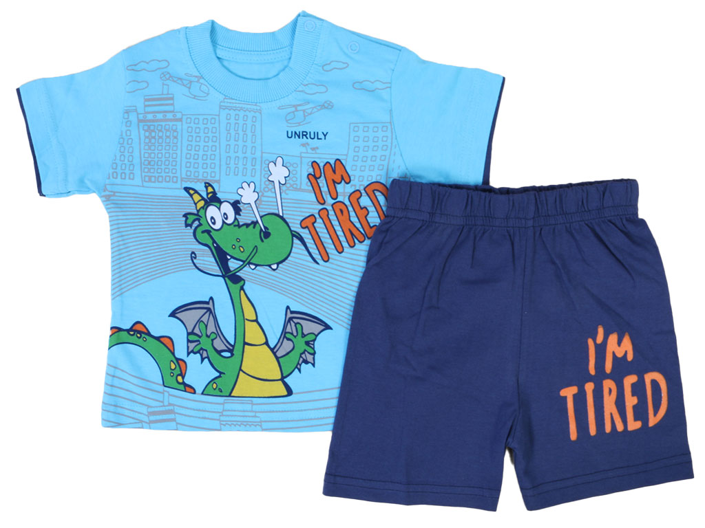 تیشرت و شلوارک راحتی پسرانه unruly serka