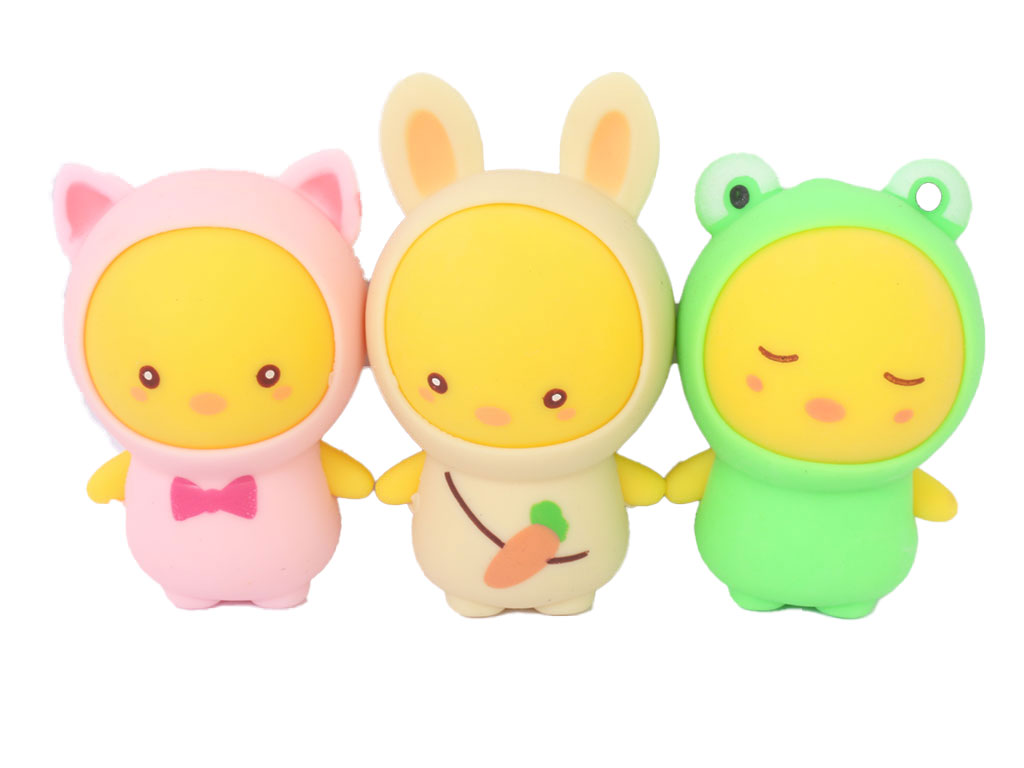 فیجت خامه ای ضد استرس مدل جوجه لباس دار