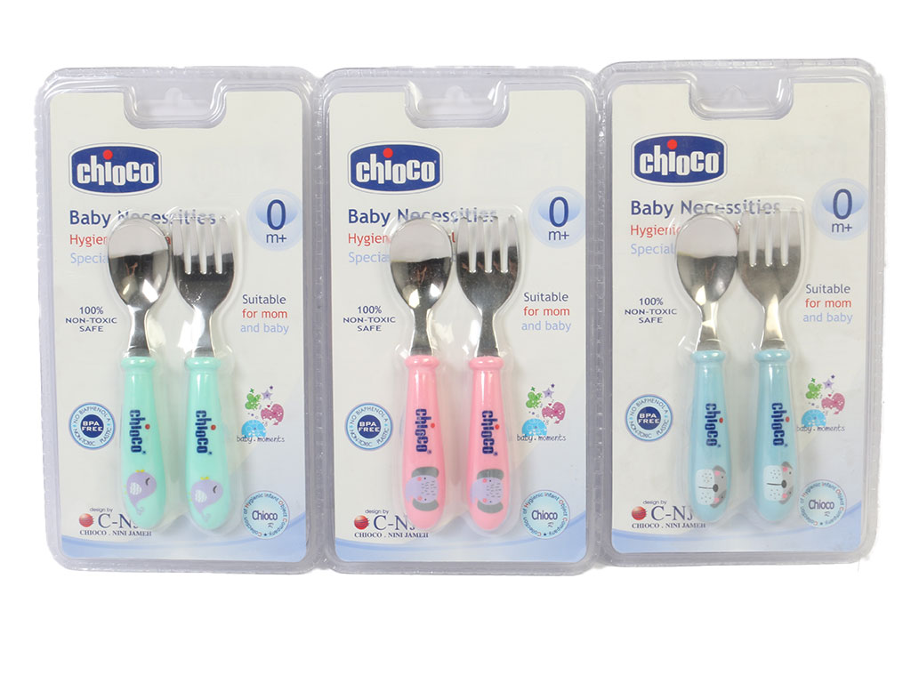 ست قاشق و چنگال کودک chioco