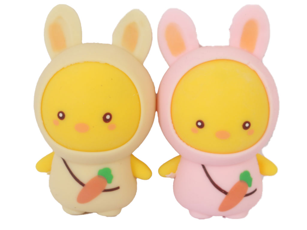 فیجت خامه ای ضد استرس مدل جوجه لباس دار