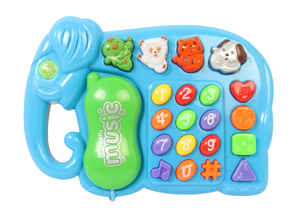 تلفن موزیکال و آموزشی اسباب بازی طرح فیل