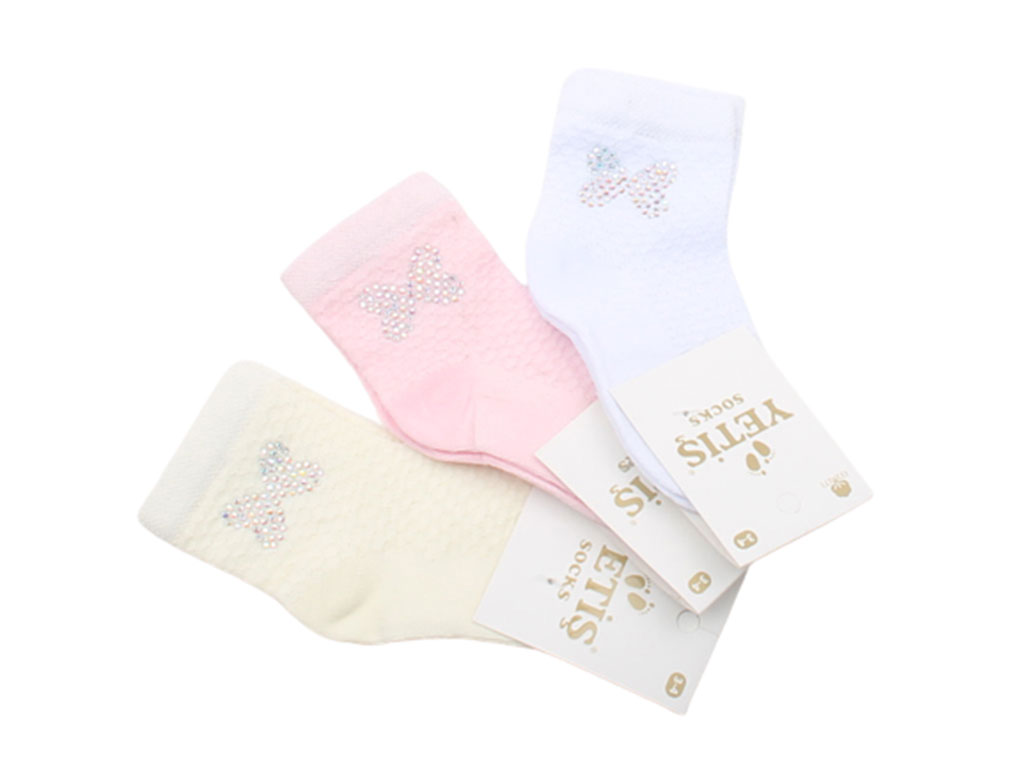 جوراب ساق دار نگینی (6-3 سال)