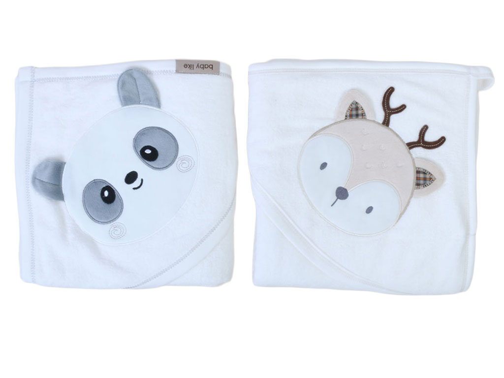 حوله کلاهدار نوزادی بیبی لایک baby like