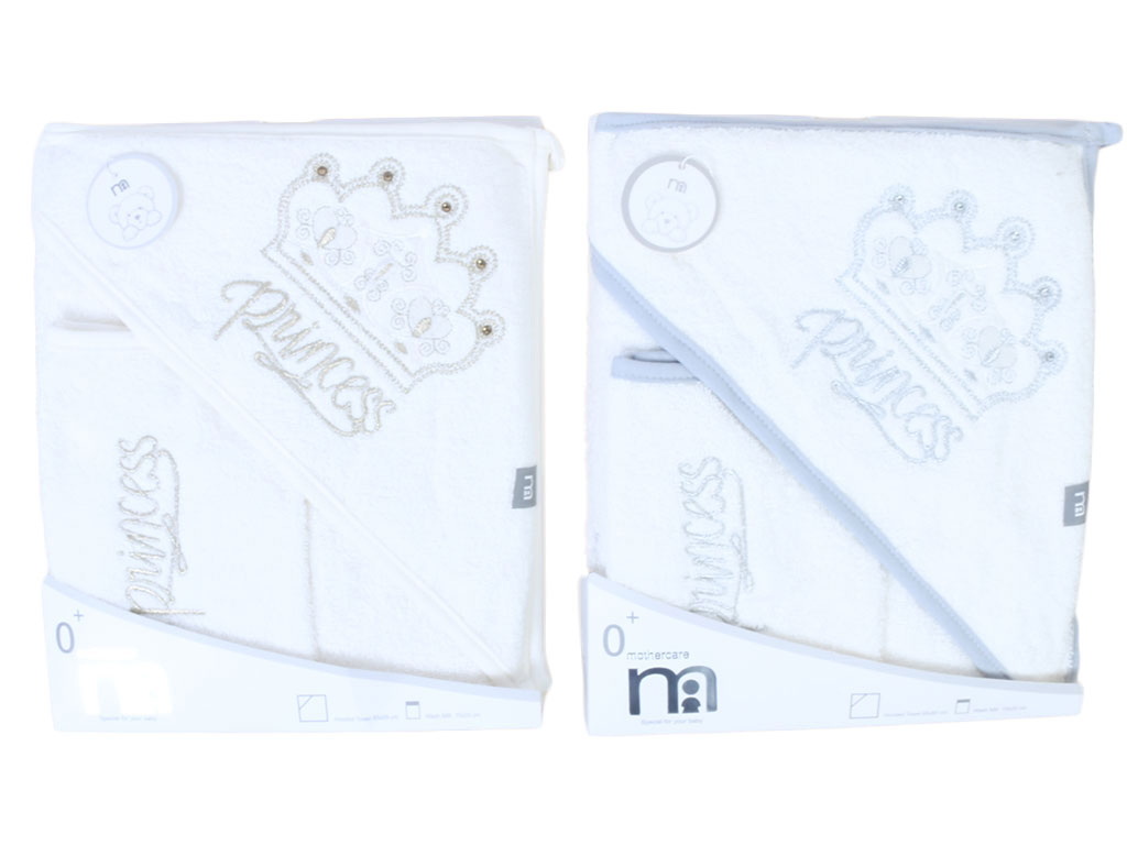 ست حوله کلاهدار و لیف نوزادی مادرکر mother care