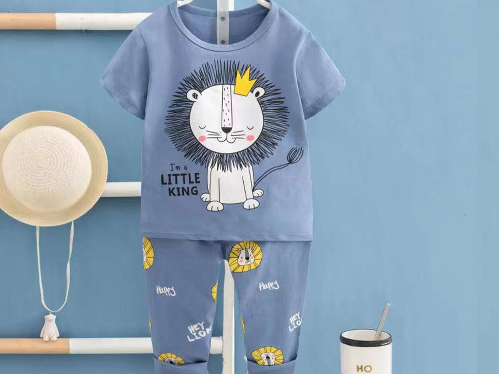 تیشرت و شلوار راحتی پسرانه طرح شیر