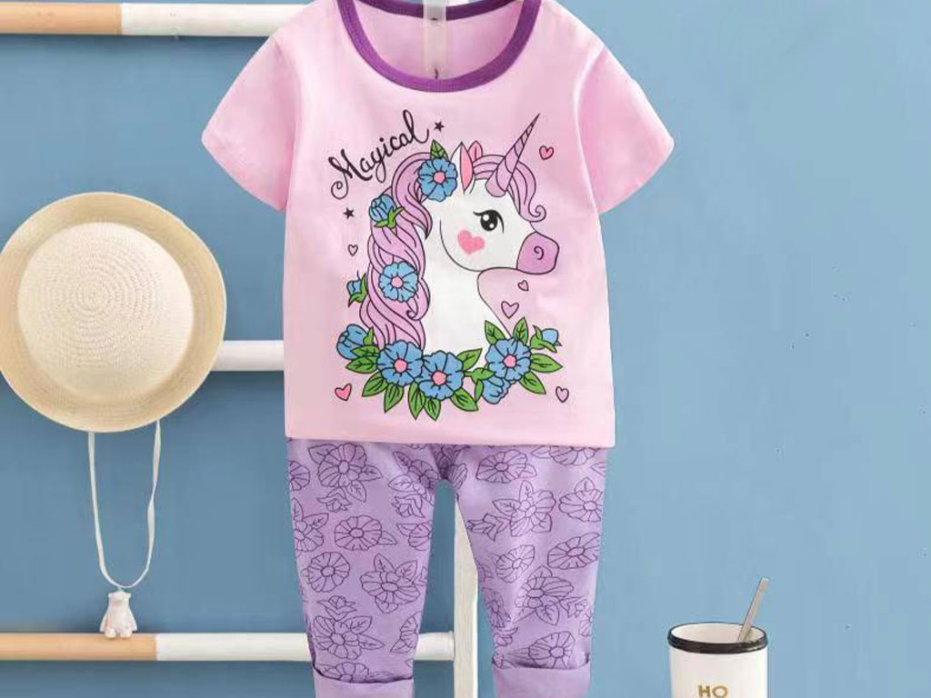 تیشرت و شلوار راحتی دخترانه اسب تک شاخ