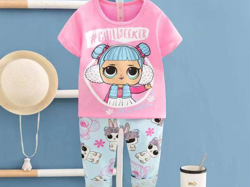تیشرت و شلوار راحتی دخترانه LOL