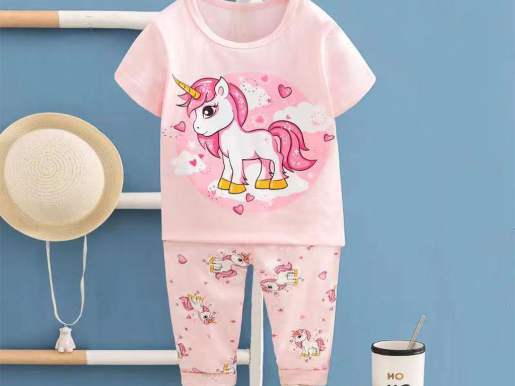 تیشرت و شلوار راحتی دخترانه اسب تک شاخ