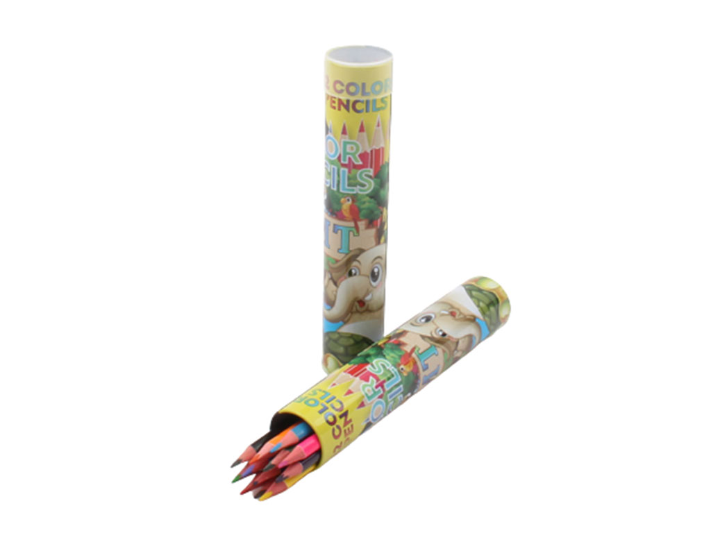 مداد رنگی 12 رنگ لوله ای