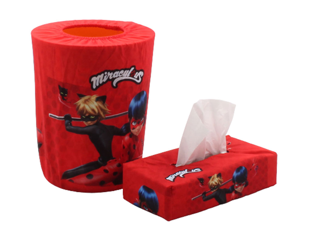 روکش سطل و دستمال دختر کفشدوزکی