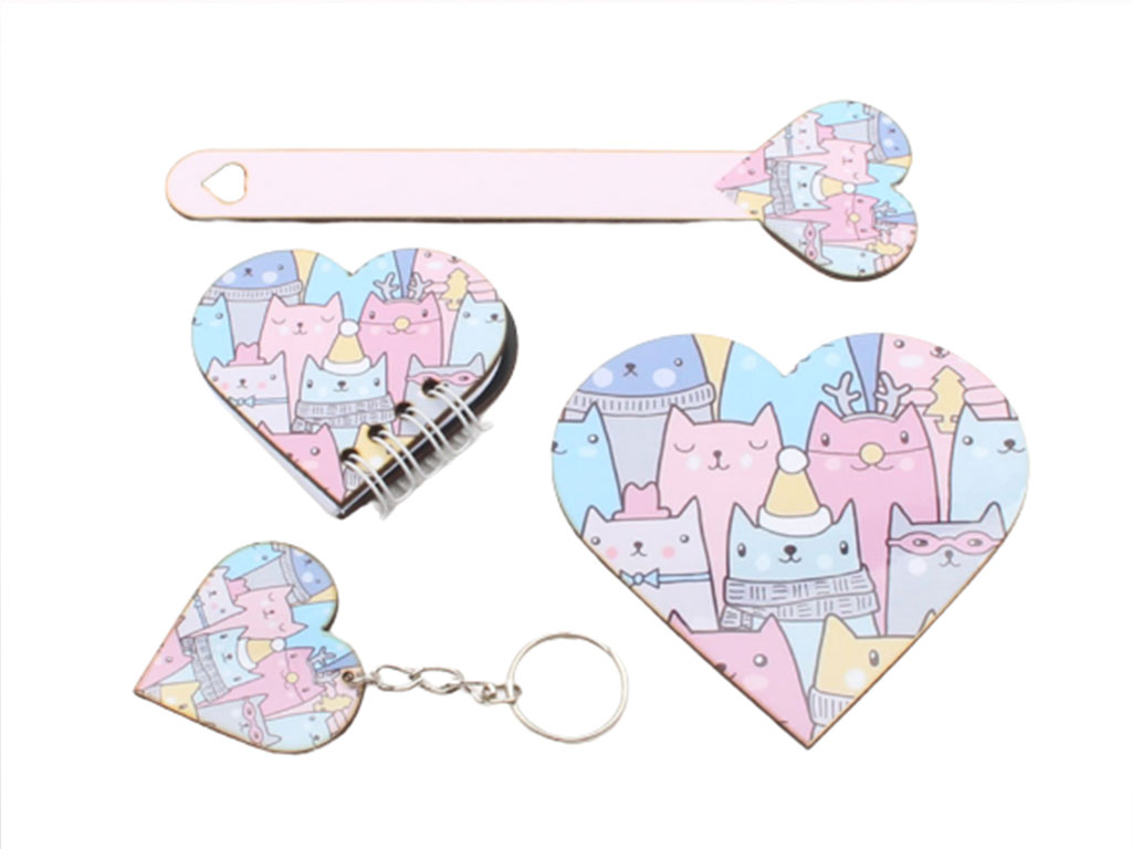 ست دفترچه، بوک مارک، زیر لیوانی، و جاسوئیچی (تنوع طرح)