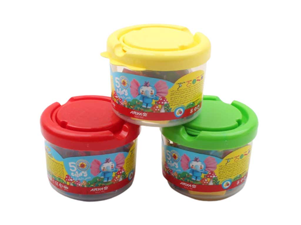 خمیر سطلی 5 رنگ آریا