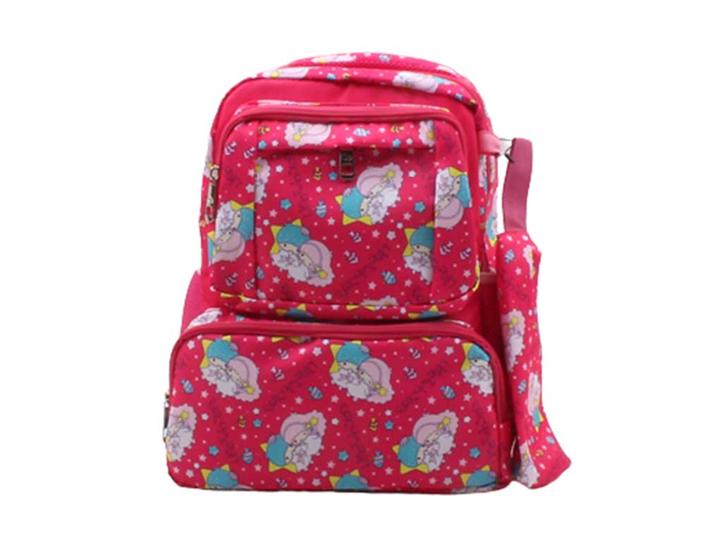 کیف کوله پشتی  و جامدادی ستاره (دارای رنگبندی)