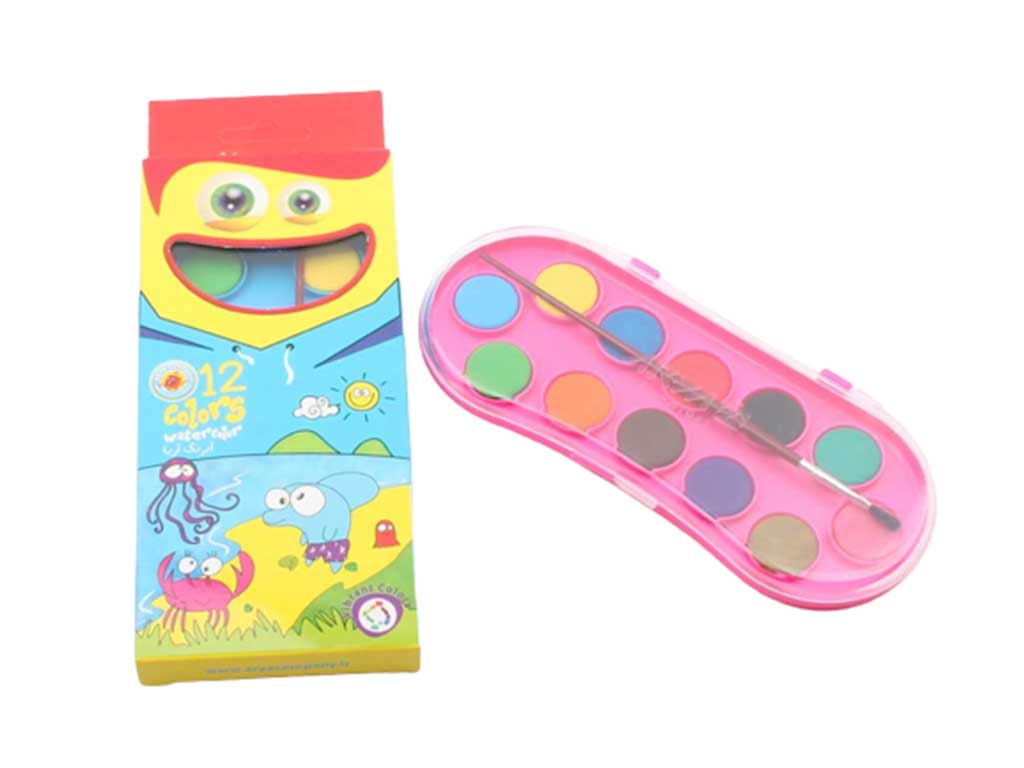 آبرنگ 12 رنگ آریا