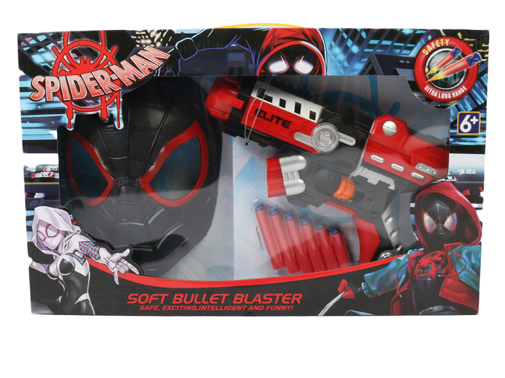 ست تفنگ ابری با ماسک اسپایدرمن