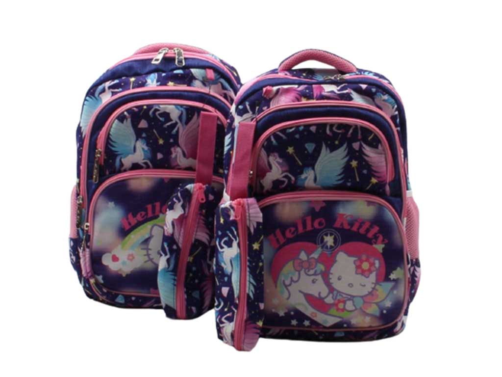 کوله پشتی و جامدادی اسب تک شاخ و هلوکیتی