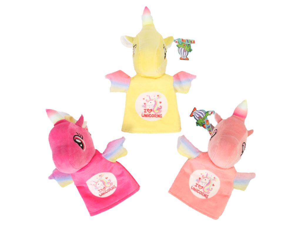 عروسک نمایشی دستکشی اسب تک شاخ کیدزلند kids land