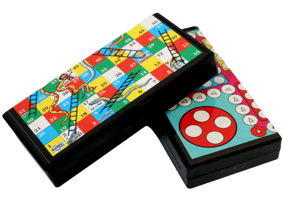 بازی فکری منچ و مارپله جعبه دار