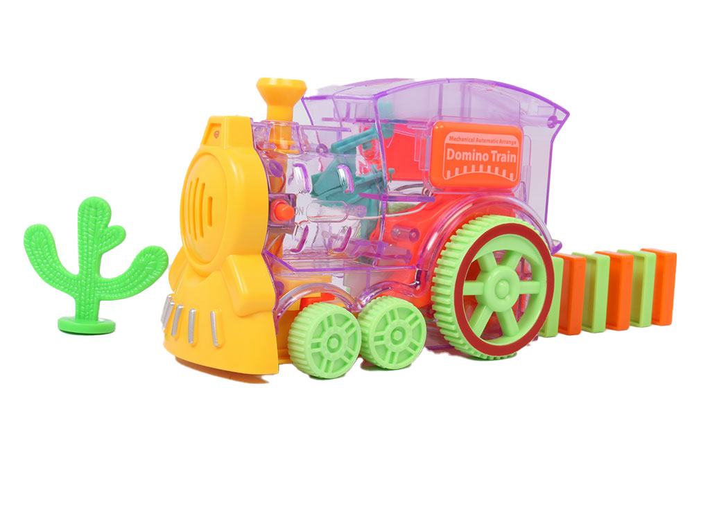 قطار دومینو ساز موزیکال اسباب بازی