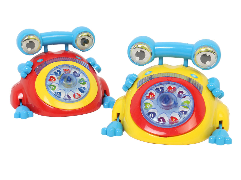 تلفن موزیکال و چراغدار اسباب بازی طرح  قورباغه