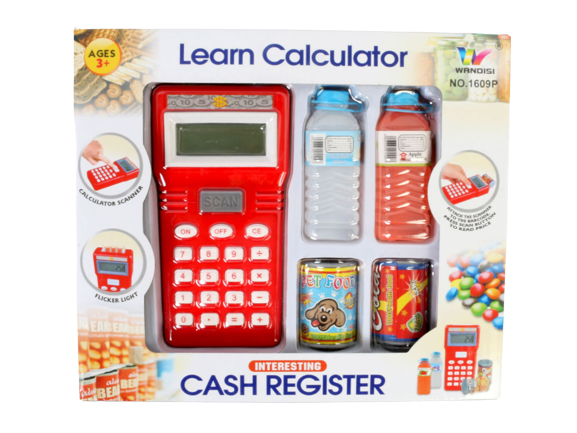 ماشین حساب طرح اسکنر به همراه ست اسباب بازی