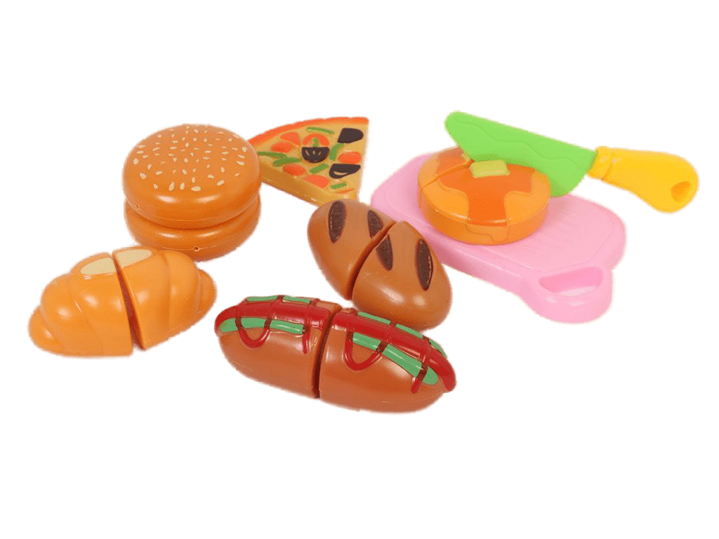 ست 8 تکه فست فود برشی اسباب بازی