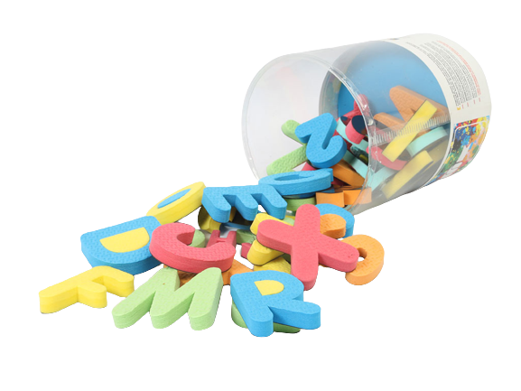 فومی مگنتی حروف و اعداد انگلیسی