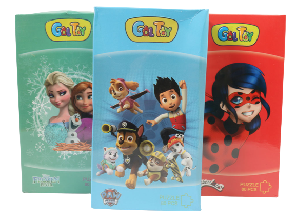 پازل 80 قطعه شخصیت ها gol toy