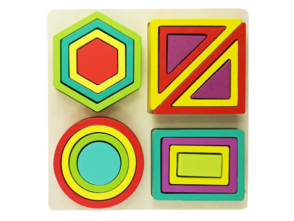 مونته سوری جاگذاری اشکال رنگین کمان