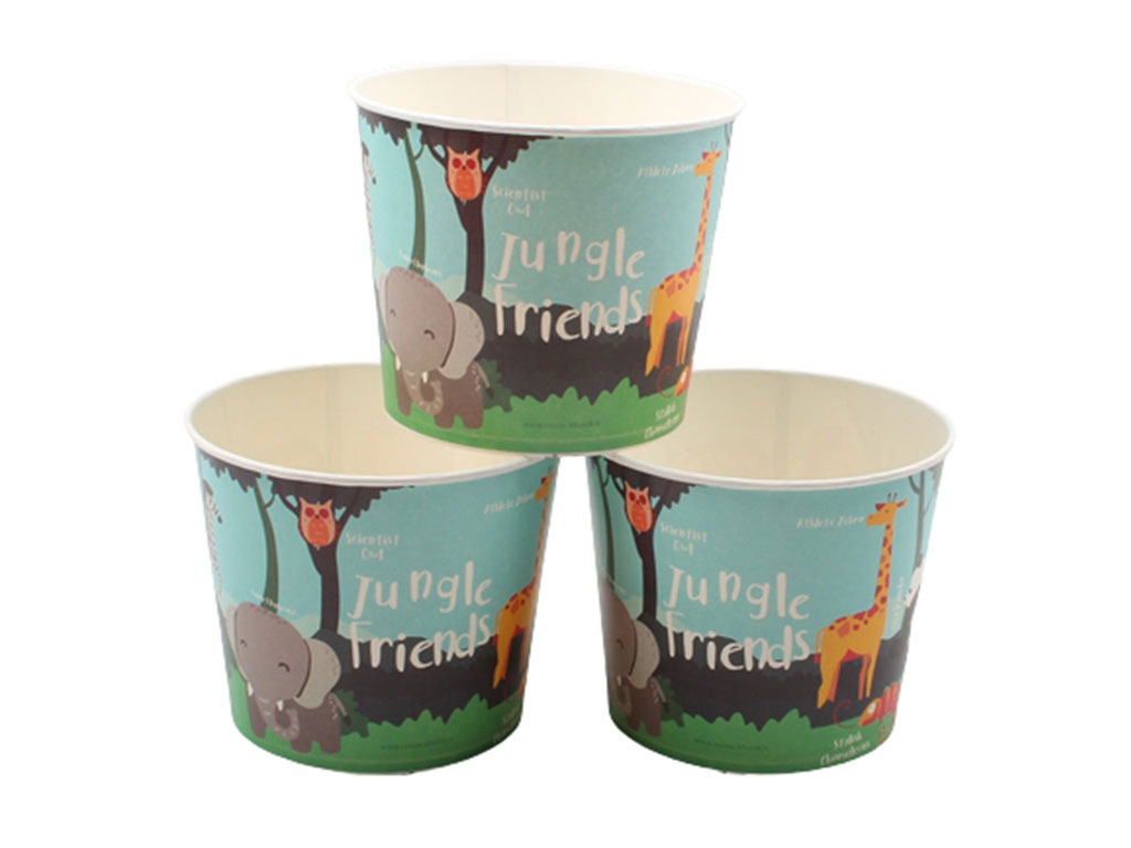 ظرف پاپ کورن بزرگ تم حیوانات جنگل