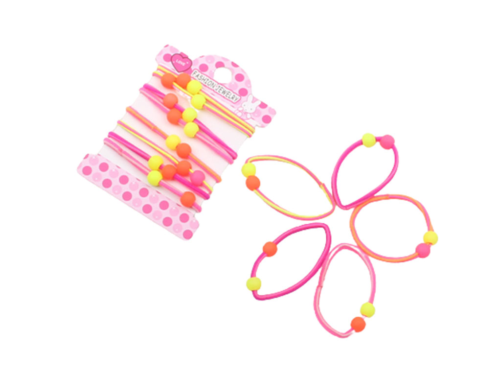 کش  سر مهره دار رنگی(8 عددی)