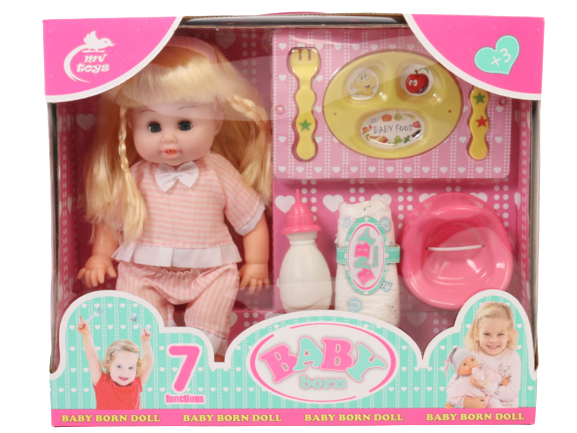 عروسک جیشی baby born موزیکال mv toys