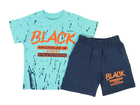 تیشرت و شلوارک راحتی پسرانه unruly serka