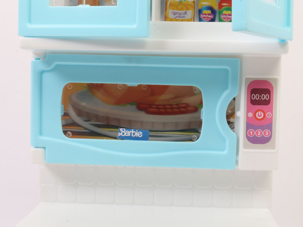 ست آشپزخانه 2 تکه یخچال و ماشین لباسشویی اسباب بازی باربی barbie