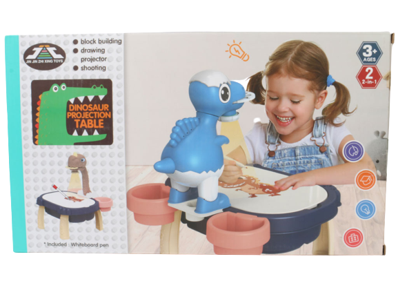 بازی آموزشی تخته نقاشی مدل پروژکتوری طرح دایناسور