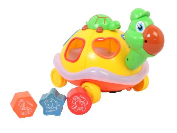 لاک پشت پازلی موزیکال و چراغدار اسباب بازی