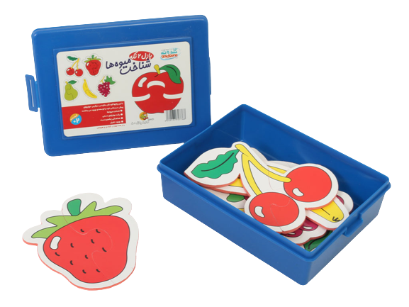 پازل دو تکه شناخت میوه ها گلدونه