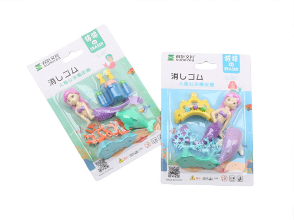 پاک کن فانتزی پری دریایی (4 عددی/تنوع طرح)